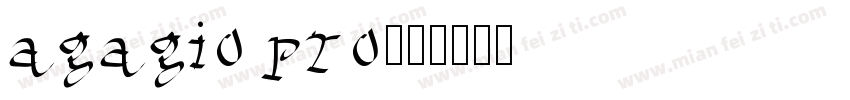 agagio pro字体转换